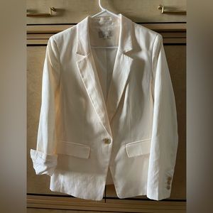 Loft Modern Blazer in Whisper White (Cream) Size 6 Worn Once